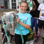 The inaugural ‘Great Dalata Cycle 2018’ in aid of CMRF Crumlin saw a number of Dalata Hotel Group employees cycle over 1,100km throughout the island of Ireland, is part of Dalata’s wider charity initiative Dalata Digs Deep. The cyclists arrived at the Maldron Hotel where the McCarthy Cup was was waiting to greet them. Picture: Richard Lynch/ilovelimerick.