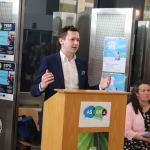 Speaking at the launch of the DEASP Limerick Autism Initiative in the Intreo Centre on Dominic Street was Adam Harris, CEO of AsIAm. Picture: Conor Owens/ilovelimerick.