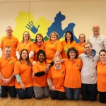 Pictured at the Dóchas Centre's coffee morning to celebrate World Autism Awareness Day are Dóchas staff and volunteers. Back (L-R) are Ger Purcell, Deidre Power, Sheila Lowney, Pauline Meaney, Sarah Moore, Brenda Sheehan and Alan Meaney. Front (L-R) are Shane Quinn, Laura Carmello, Solange Ndip, Aoife O'Leary, Anne O'Connor, Stevan Delaney and Jennifer Hogan. Picture: Orla McLaughlin/ilovelimerick.