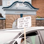 Mid-West Hospital Campaign ‘Drive to Save Lives’ highlights the ongoing health crisis in the region. A convoy of vehicles set off on Saturday, April 13 from Ennis, Nenagh, and Limerick city to mark the 15th anniversary of the closure of the region’s three A&Es. Picture: Adriana Trevizan/ilovelimerick