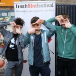 REPRO FREE 6/3/19. Pictured are Ireland's Young Filmmaker of the Year Awards 2019 finalists Milosh Hughes, 18 from Malahide, Sean Tracey, 14 from Wicklow, and Cal O'Driscoll, 16 from Dublin 7, at the Dublin regional heats of the Fresh Film Festival at the Irish Film Institute. Picture: Conor Owens/ilovelimerick.