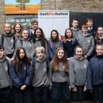 REPRO FREE 6/3/19. Pictured are students from St Colmcille's Community College, Dublin at the Dublin regional heats for Ireland's Young Filmmaker of the Year Awards 2019 at the Irish Film Institute. Picture: Conor Owens/ilovelimerick.