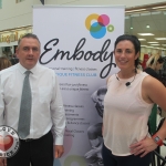 Clem Guerin, manager of Castletroy Town Centre and Emma Cross Ryan, Embody Fitness at the Embody Fitness Family Fun Event in Castletory Town Centre in aid of the Neonatal Unit in the University  Maternity Hospital Limerick on August 28, 2018. Pictures: Baoyan Zhang/ilovelimerick
