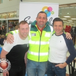 Shane Power, DJ, Robert Simring, Community First Responder and Paul Knapp, firefighting chef at the Embody Fitness Family Fun Event in Castletory Town Centre in aid of the Neonatal Unit in the University  Maternity Hospital Limerick on August 28, 2018. Pictures: Baoyan Zhang/ilovelimerick