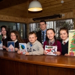 22.11.2016 REPRO FREE Christmas has come early for two Limerick students after they were named overall winners of the 2016 Limerick City Fairtrade Christmas Card Competition at a ceremony in The Savoy Hotel. Pictured at the ceremony were, Anna O'Riordan and Jessica Griffin, John the Baptist Community School, Hospital, Paul Reddan from Corpus Christi Primary School in Moyross, Deputy Mayor Cllr. Frankie Daly, Molly O'Brien, Scoil Mhuire in Broadford and Ciara Nash, John the Baptist Community School, Hospital. Picture: Alan Place