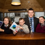 22.11.2016 REPRO FREE Christmas has come early for two Limerick students after they were named overall winners of the 2016 Limerick City Fairtrade Christmas Card Competition at a ceremony in The Savoy Hotel. Pictured at the ceremony were, Jessica Griffin, John the Baptist Community School, Hospital, Paul Reddan from Corpus Christi Primary School in Moyross and Molly O'Brien, Scoil Mhuire in Broadford with Deputy Mayor Cllr. Frankie Daly. Picture: Alan Place