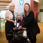 Dorothy Meaney, Mid-West region Carer of the Year 2016 and daughter Zondra Meaney with Fianait Mitchell, Family Carer Sipport Officer. Picture: Cian Reinhardt/ilovelimerick