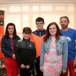 Pictured are Helen, Ryan, Shane, Ciara and David O'Carroll, Croom,  at the Firewalk for Lola event in aid of ACT for Meningitis at the Greenhills Hotel. Picture: Orla McLaughlin/ilovelimerick.