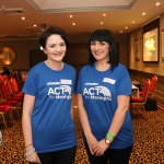 Pictured are Katie Shiels, Curraghchase and Dearbhail Peters-Frawley, City Centre, at the Firewalk for Lola event in aid of ACT for Meningitis at the Greenhills Hotel. Picture: Orla McLaughlin/ilovelimerick.