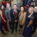 Patrick McLoughney, Meghann Scully, Triona O'Connor, Focus Ireland Limerick Services Project Leader, Mayor James Collins, Celia Holman Lee, Sinead O'Brien, and Richard Lynch, ilovelimerick. Pic: Cian Reinhardt/ilovelimerick