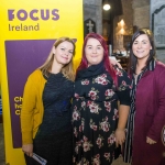 Rebecca Reynolds, Patrice Kelleher and Máiréad Cummane, Focus Ireland. Pic: Cian Reinhardt/ilovelimerick