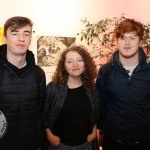 Rory O Connor, Limerick College of Further Education, Emma Shanahan, Limerick Youth Theatre and Ben Payne, Limerick College of Further Education pictured at the Belltable for the Limerick Heats of Irelands Young Filmmaker of the Year 2020. Picture: Anthony Sheehan/ilovelimerick