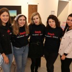 UL students Mary Doyle, Roisin Smart, Beth Pym, Sophia DiBattista and Orla McCarthy pictured at the Belltable for the Limerick Heats of Irelands Young Filmmaker of the Year 2020. Picture: Anthony Sheehan/ilovelimerick