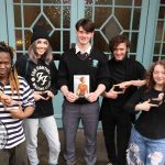 Nhlanhla Banda, St. John’s Square, Eve Montgomery, Newcastle West, Odhran Exton, O Briens Bridge, Shane Joyce, Mungret and Emma Shanahan, Corbally pictured at the Belltable for the Limerick Heats of Irelands Young Filmmaker of the Year 2020. Picture: Anthony Sheehan/ilovelimerick