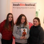 Meg Liga, Adare, Layla Hanely, Corbally and Naomi O Keefe,  Southill pictured at the Belltable for the Limerick Munster Heats of Irelands Young Filmmaker of the Year 2020. Picture: Beth Pym/ilovelimerick