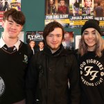 Odhran Exton, O Briens Bridge, Eve Montgomery, Newcastle West and Shane Joyce, Mungret pictured at the Belltable for the Limerick Munster Heats of Irelands Young Filmmaker of the Year 2020. Picture: Beth Pym/ilovelimerick