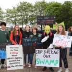 Pictured at the Limerick Fridays for Future strike in Arthurs Key Park as part of the Global Strike for Climate are Leon Kara, Iona Logan, Saoirse Exton, Sadbh Kenny, David McGuirk, Molly Quinn and Tanya Lipper. Picture: Orla McLaughlin/ilovelimerick.