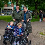 The FTD Brothers came to Arthurs Quay Park Limerick on Saturday, May 16 as part of 33 marathons in 33 days. Limerick Dementia Social club came to meet the brothers and cheer them on. Picture: Olena Oleksienko/ilovelimerick