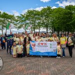 The FTD Brothers came to Arthurs Quay Park Limerick on Saturday, May 16 as part of 33 marathons in 33 days. Limerick Dementia Social club came to meet the brothers and cheer them on. Picture: Olena Oleksienko/ilovelimerick