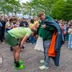 The FTD Brothers came to Arthurs Quay Park Limerick on Saturday, May 16 as part of 33 marathons in 33 days. Limerick Dementia Social club came to meet the brothers and cheer them on. Picture: Olena Oleksienko/ilovelimerick