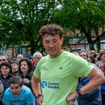 The FTD Brothers came to Arthurs Quay Park Limerick on Saturday, May 16 as part of 33 marathons in 33 days. Limerick Dementia Social club came to meet the brothers and cheer them on. Picture: Olena Oleksienko/ilovelimerick