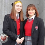 Pictured at the Galway regional heats for Ireland's Young Filmmaker of the Year Awards 2019 at the Town Hall Theatre in Galway are finalists Lucy Murray, 17 and Matilda Wing, 17, both students of Coláiste Bhaile Chláir from Galway, for their film 'True Kill'. Picture: Conor Owens/ilovelimerick.