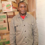 Patrick Lananga, volunteer, at the Gateway to Education's delivery of second-hand books to Malawi Event. Picture: Conor Owens/ilovelimerick.