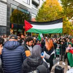 Gaza Humanitarian Crisis protest took place in Limerick on Saturday, November 11, 2023. Picture: Olena Oleksienko/ilovelimerick