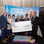 10.10.2018.              
Limerick Going For Gold is a community based competition aimed at making Limerick a cleaner, brighter place to work, live and visit.
 It is sponsored by the JP McManus Charitable Foundation and has a total prize pool of over €80,000.  It is organised by Limerick City and County Council and supported by Limerick’s Live 95FM, The Limerick Leader and The Limerick Post, Parkway Shopping Centre, I Love Limerick and Southern Marketing Media & Design. 

Gerry Boland, JP McManus Charitable Foundation and Mayor of Limerick City and County Cllr. James Collins presented Challenge Award to, Kilfinane. Picture: Alan Place