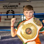 Hayleigh Kiely, a kickboxer crowned the ISKA World Champion trains at the Learning Hub in Limerick, where she was honured with a homecoming event. Picture: 
Olena Oleksienko/ilovelimerick