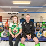 Hayleigh Kiely, a kickboxer crowned the ISKA World Champion trains at the Learning Hub in Limerick, where she was honured with a homecoming event. Picture: 
Olena Oleksienko/ilovelimerick