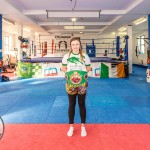 Hayleigh Kiely, a kickboxer crowned the ISKA World Champion trains at the Learning Hub in Limerick, where she was honured with a homecoming event. Picture: 
Olena Oleksienko/ilovelimerick