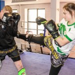 Hayleigh Kiely, a kickboxer crowned the ISKA World Champion trains at the Learning Hub in Limerick, where she was honured with a homecoming event. Picture: 
Olena Oleksienko/ilovelimerick