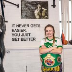 Hayleigh Kiely, a kickboxer crowned the ISKA World Champion trains at the Learning Hub in Limerick, where she was honured with a homecoming event. Picture: 
Olena Oleksienko/ilovelimerick