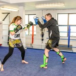 Hayleigh Kiely, a kickboxer crowned the ISKA World Champion trains at the Learning Hub in Limerick, where she was honured with a homecoming event. Picture: 
Olena Oleksienko/ilovelimerick