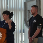 Cllr Seán Lynch, Mayor of the Metropolitan District of Limerick at a Mayoral reception honoured Hayley Kiely(18) from the Learning Hub Kickboxing Club who is the IKF Irish Champion, IKF 5 Nations Champion, the IKF Junior Champion and is a holder of a World Silver Medal. Picture: Ciara Maria Hayes/ilovelimerick 2018. All Rights Reserved.