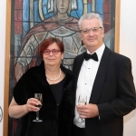 Pictured at the gala fundraiser for the upcoming Lavery/Osborne Symposium in the Hunt museum are Professor Kerstin Mey, Universoty of Limerick, and Professor Simon Hughes-King, Kings College London. Picture: Conor Owens/ilovelimerick.