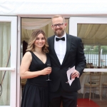 Pictured at the gala fundraiser for the upcoming Lavery/Osborne Symposium in the Hunt museum are Nicole and Nathan Tenzer. Picture: Conor Owens/ilovelimerick.