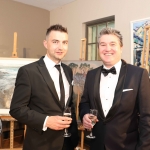 Pictured at the gala fundraiser for the upcoming Lavery/Osborne Symposium in the Hunt museum are Mike Ryan and Rory Corbett. Picture: Conor Owens/ilovelimerick.