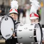 19/3/17 REPRO FREE Louis Christopher, Clondalkin Youth Band at the 7th Limerick International Band Championship, Limerick. Illinois State University have been named as the overall winners of the 47th Limerick International Band Championship. Around 1,000 musicians performed in the event saw 17 bands from the United States, Germany, England, Northern Ireland, Tipperary, Dublin, Donegal and Westmeath as well as Limerick marching down O’Connell Street in Limerick as part of the Limerick St Patrick’s Festival 2017. Tens of thousands of spectators braved the weather and lined the route, cheering on the competitors in what is Ireland’s only marching band competition. Illinois State University were presented with the Kenneally Jewellers Perpetual Trophy as overall winners of the championship organised by Grooveyard on behalf of Limerick City and County Council. Picture Sean Curtin True Media.