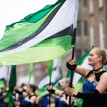 19/3/17 REPRO FREE Banna Chluain Meala, Clonmel at the 7th Limerick International Band Championship, Limerick. Illinois State University have been named as the overall winners of the 47th Limerick International Band Championship. Around 1,000 musicians performed in the event saw 17 bands from the United States, Germany, England, Northern Ireland, Tipperary, Dublin, Donegal and Westmeath as well as Limerick marching down O’Connell Street in Limerick as part of the Limerick St Patrick’s Festival 2017. Tens of thousands of spectators braved the weather and lined the route, cheering on the competitors in what is Ireland’s only marching band competition. Illinois State University were presented with the Kenneally Jewellers Perpetual Trophy as overall winners of the championship organised by Grooveyard on behalf of Limerick City and County Council. Picture Sean Curtin True Media.