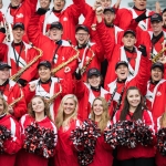 19/3/17 REPRO FREE The Illinois State University have been named as the overall winners of the 47th Limerick International Band Championship. Around 1,000 musicians performed in the event saw 17 bands from the United States, Germany, England, Northern Ireland, Tipperary, Dublin, Donegal and Westmeath as well as Limerick marching down O’Connell Street in Limerick as part of the Limerick St Patrick’s Festival 2017. Tens of thousands of spectators braved the weather and lined the route, cheering on the competitors in what is Ireland’s only marching band competition. Illinois State University were presented with the Kenneally Jewellers Perpetual Trophy as overall winners of the championship organised by Grooveyard on behalf of Limerick City and County Council. Picture Sean Curtin True Media.