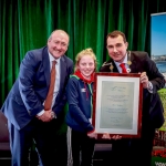 12-12-18 Dr Pat Daly, Director and Deputy Chief Executive Limerick City and County with Mayor of Limerick City and County Council James Collins present to Tara Madigan for 3 Gold Medals at the British Transplant Games 2016, 2017 and 2018 at a Civic Reception in recognition of the International Sporting Achievements of Persons from Limerick in 2018
in Istabraq Hall, Limerick City and County Council, Corporate Headquarters, Merchant’s Quay, Limerick. Picture: Keith Wiseman