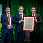 12-12-18 Dr Pat Daly, Director and Deputy Chief Executive Limerick City and County with Mayor of Limerick City and County Council James Collins presented Keith Earls Grand Slam and 6 Nations Ireland Rugby victory at a Civic Reception in recognition of the International Sporting Achievements of Persons from Limerick in 2018
in Istabraq Hall, Limerick City and County Council, Corporate Headquarters, Merchant’s Quay, Limerick. Picture: Keith Wiseman