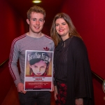 John, 17, winner of Ireland's Young Filmmaker of the Year Senior Award 2018 pictured with Jayne Foley, Founder and Creative Director of Fresh Film Festival at Odeon Cinema, Castletroy Limerick for Fresh Film Festival 2018. Picture: Cian Reinhardt/ilovelimerick