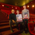 Richard Lynch, ilovelimerick with Luke, (15), Castletroy, Limerick winner of the RTE Factual Award, and John, (17), winner of the Senior Ireland's Young Filmmaker of the Year Awards 2018 which took place at Odeon Cinema, Castletroy Limerick. Picture: Cian Reinhardt/ilovelimerick