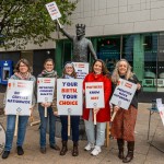Irish Birth Movement, a grassroots group of mothers, families, midwives and birth workers demanding safe, evidence-based, and compassionate maternity care held a protest in Limerick to protect the rights of mothers on Saturday, October 11, 2025. Picture: Olena Oleksienko/ilovelimerick