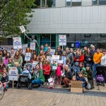 Irish Birth Movement, a grassroots group of mothers, families, midwives and birth workers demanding safe, evidence-based, and compassionate maternity care held a protest in Limerick to protect the rights of mothers on Saturday, October 11, 2025. Picture: Olena Oleksienko/ilovelimerick