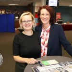 Kasia Zabinska, ISBC Marketing and Communications Manager and event planner Sharon McMeel pictured at the Irish Social Business Campus (ISBC) Forum at Thomond Park. Picture: Richard Lynch/ilovelimerick.