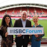 Lucy Findley, SE Mark UK, Paul Ellingstad, PTI Advisors and Briga Hynes, UL Kemmy Business School, pictured at the Irish Social Business Campus (ISBC) Forum at Thomond Park. Picture: Richard Lynch/ilovelimerick.